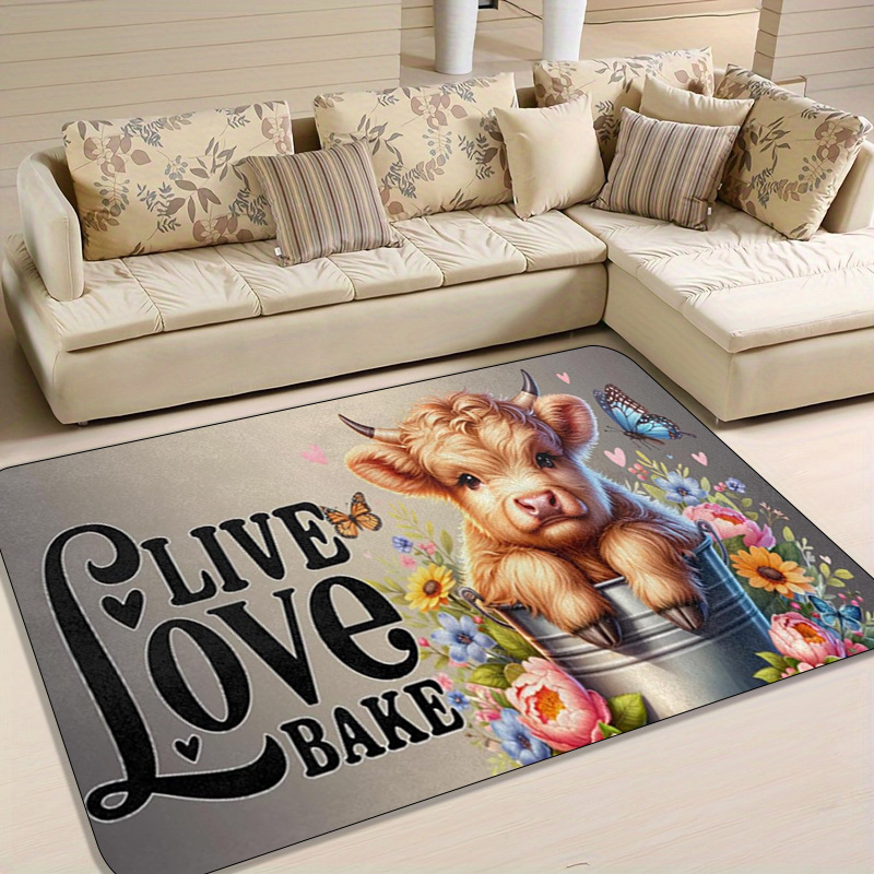 Kitchen Living Baking Mats - 1 buah Karpet Live Love Bake