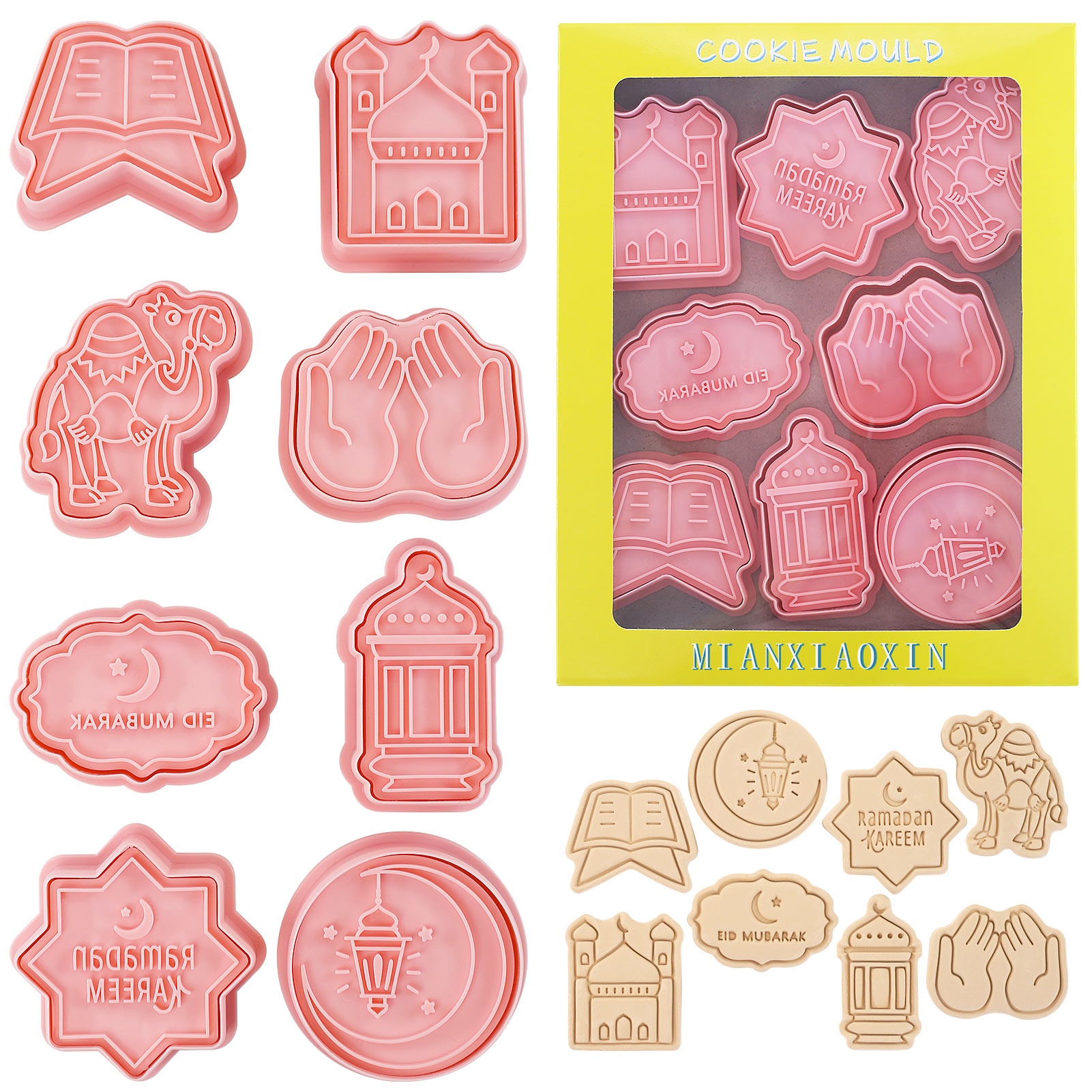 Cookie Cutter Set - 8 Pcs Set Pemotong Kue Eid