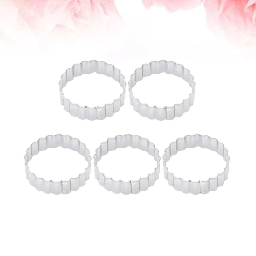 Cookie Cutter Set - 5Pcs Set Pemotong Biskuit Bulat Premium