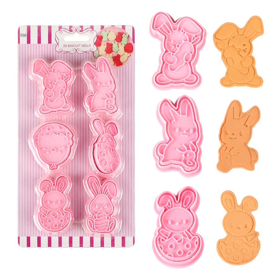 Cookie Cutter Set - 6 Buah/Set Cetakan Fondant Dapur Pemotong