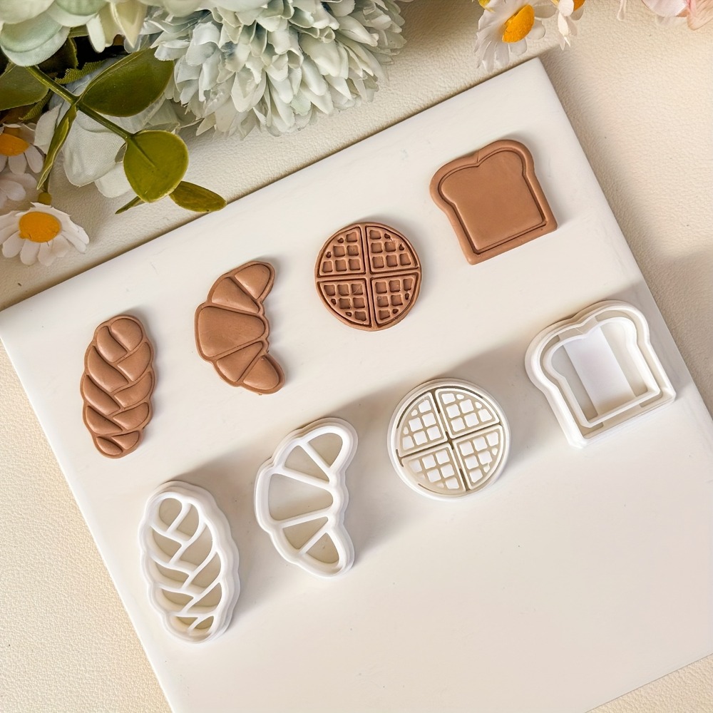 Cookie Cutter Set - 4Pcs Set Cetakan Kue Bertema Roti,