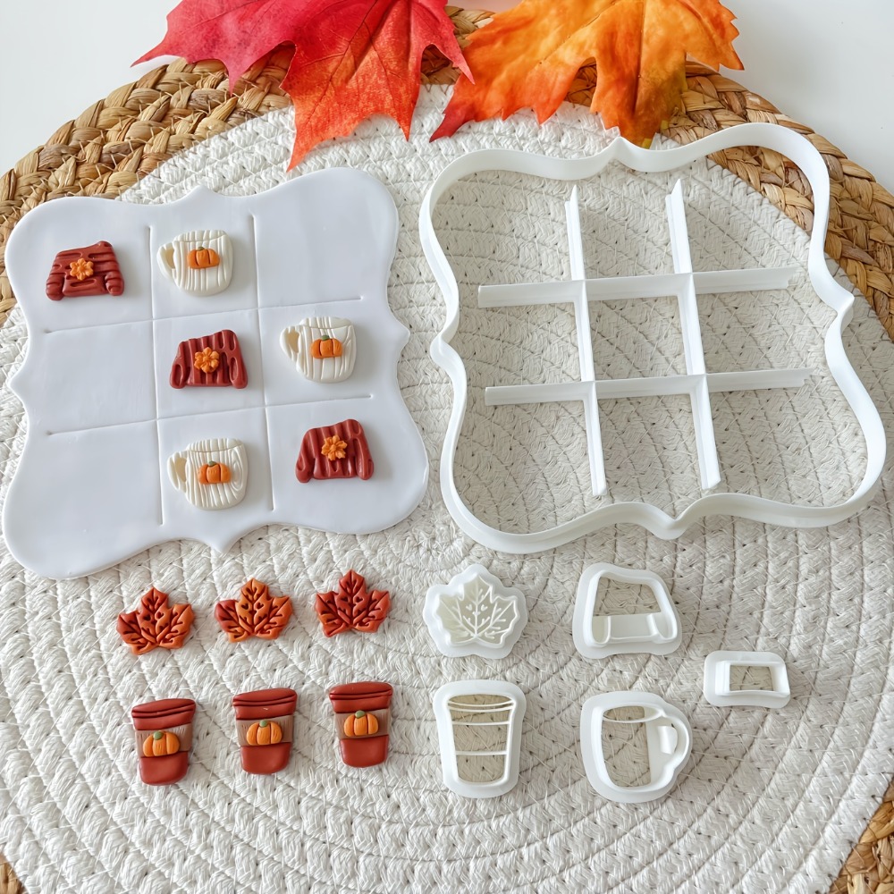 Cookie Cutter Set - 7Pcs Set Cetakan Kue Tic-Tac-Toe Musim