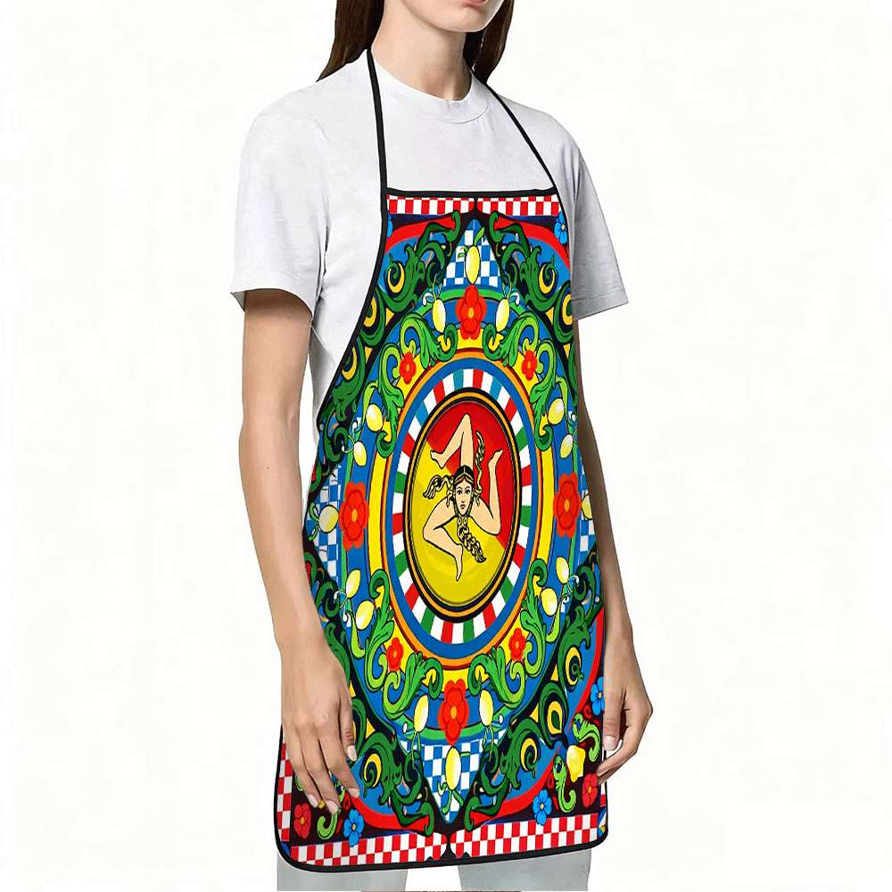 1 Buah Celemek Bertema Sisilia - Baking Kitchen Design Ideas ulasan dan harga
