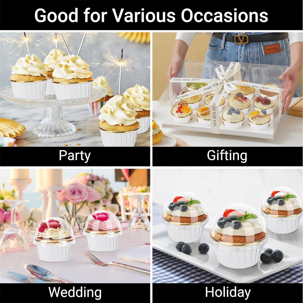 50 Buah Cangkir Muffin Kertas  - Kitchen Tools In Baking ulasan dan harga