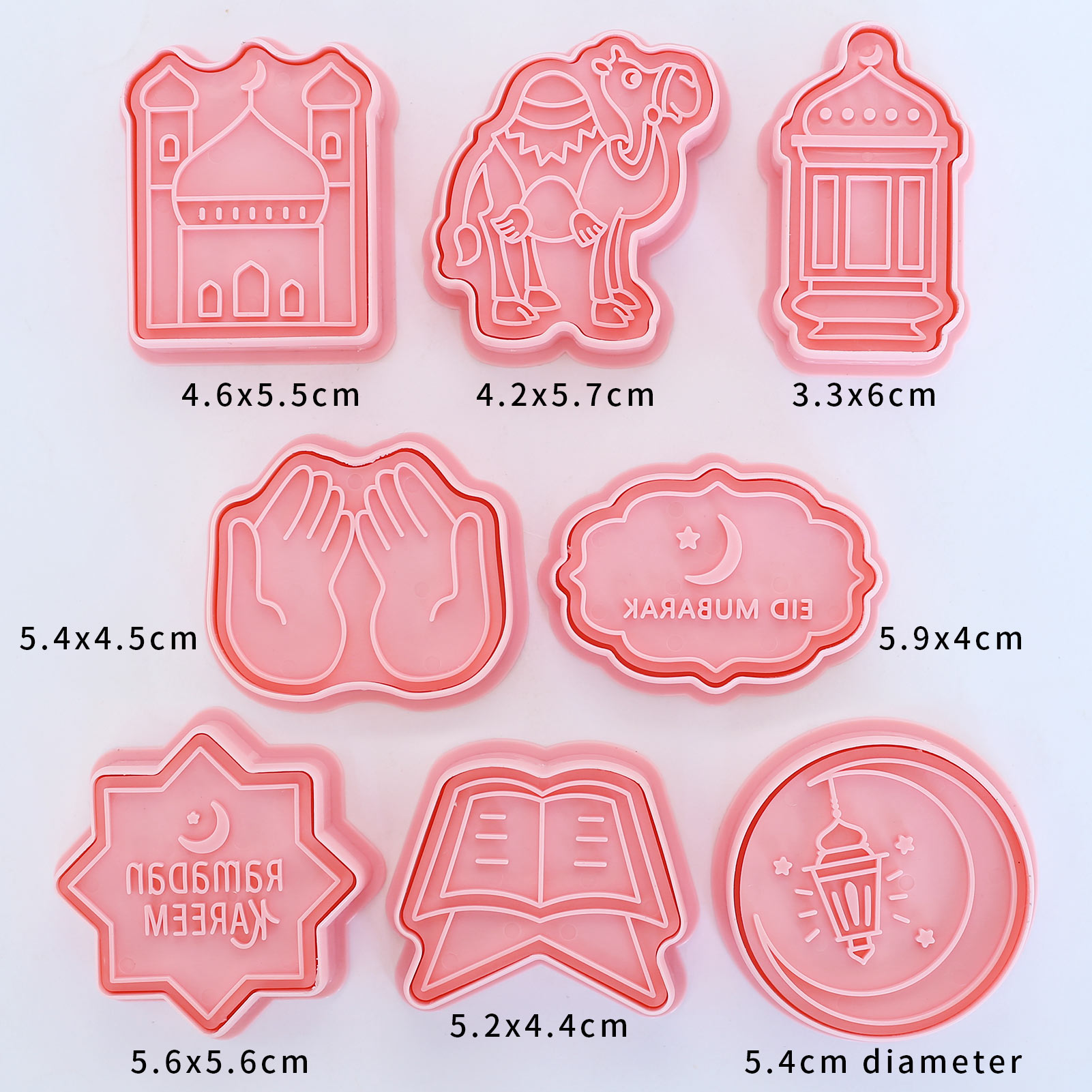 8 Pcs Set Pemotong Kue Eid Mub - Cookie Cutter Set ulasan dan harga