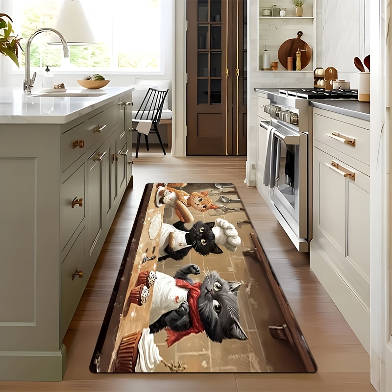 Karpet Dapur Panjang Motif Kuc - Kitchen Living Baking Mats ulasan dan harga