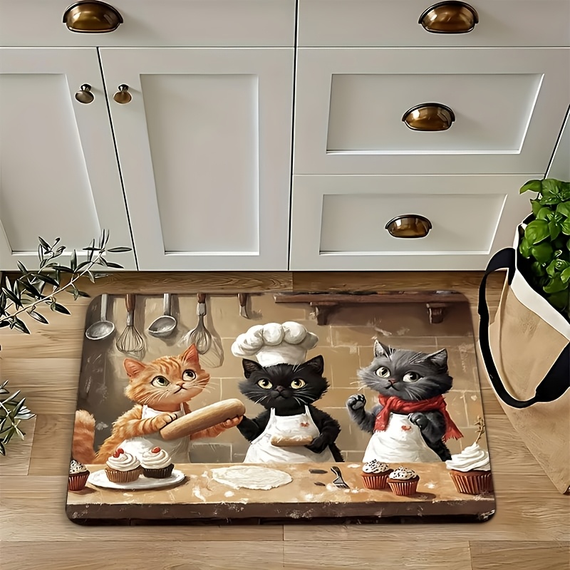 Karpet Dapur Panjang Motif Kuc - Kitchen Living Baking Mats ulasan dan harga