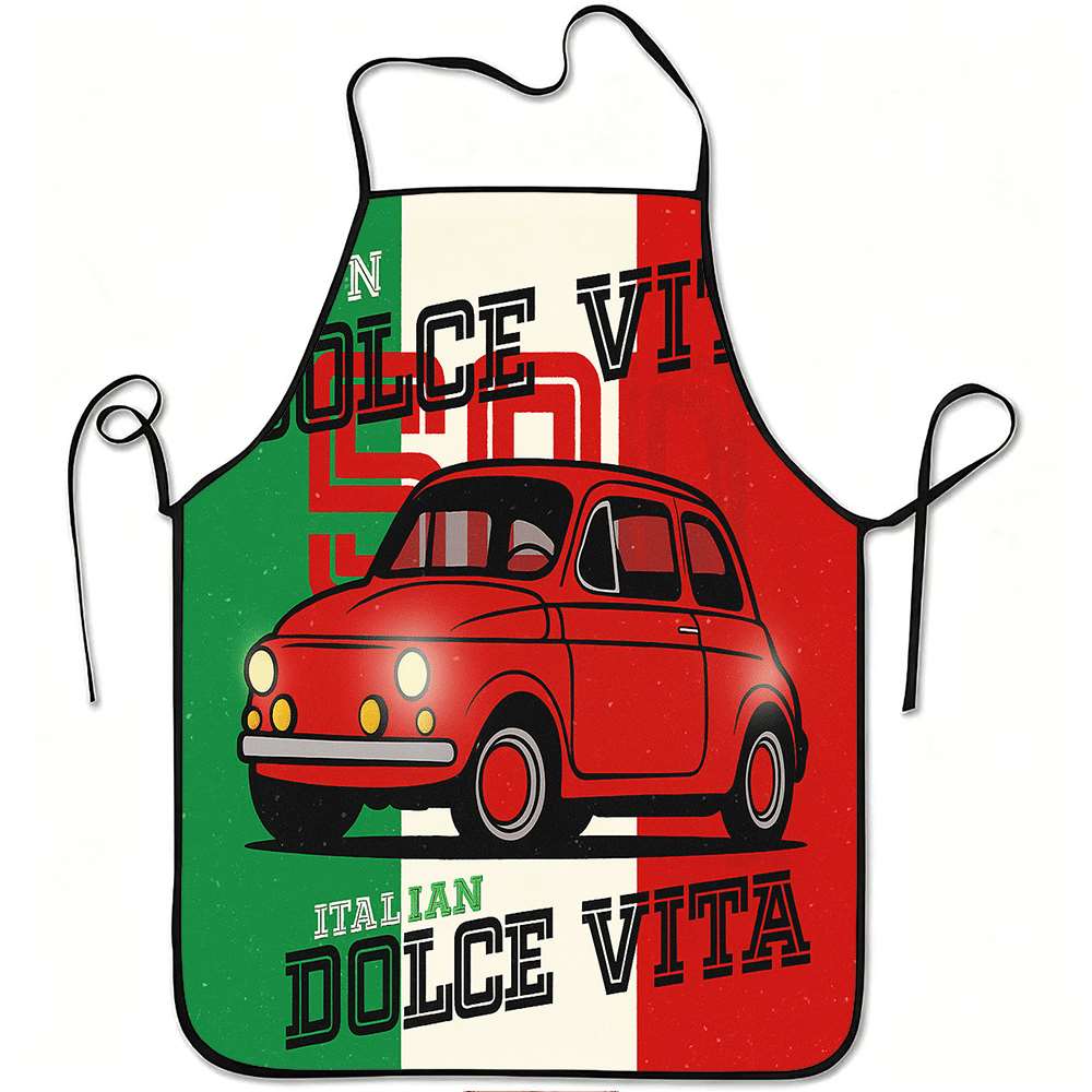 1 Buah Celemek Bertema Italia  - Baking Kitchen Design Ideas ulasan dan harga
