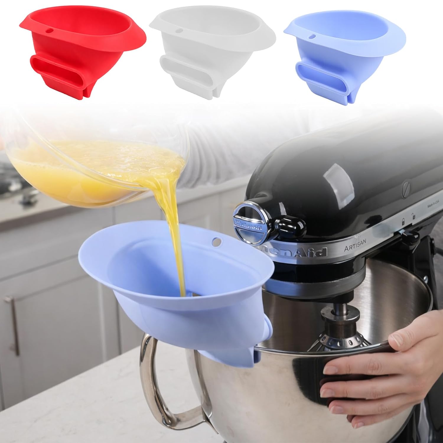Corong Tepung Silikon KitchenA - Kitchen Aid Baking Bread ulasan dan harga