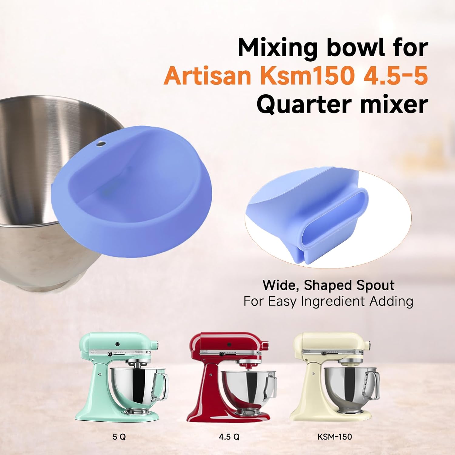Corong Tepung Silikon KitchenA - Kitchen Aid Baking Bread ulasan dan harga