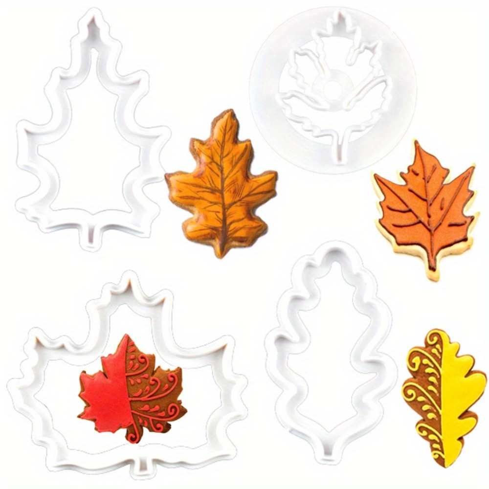 4Pcs Set Cetakan Kue Daun Musi - Cookie Cutter Set ulasan dan harga