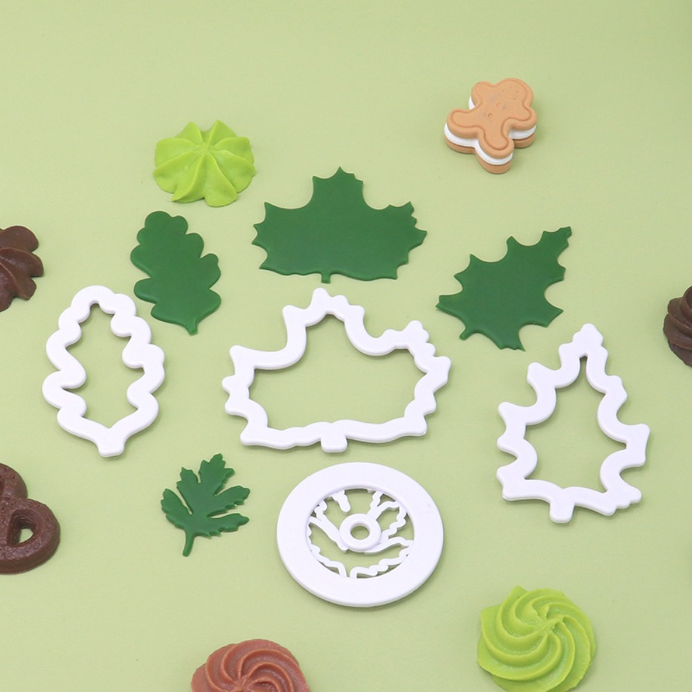 4Pcs Set Cetakan Kue Daun Musi - Cookie Cutter Set ulasan dan harga