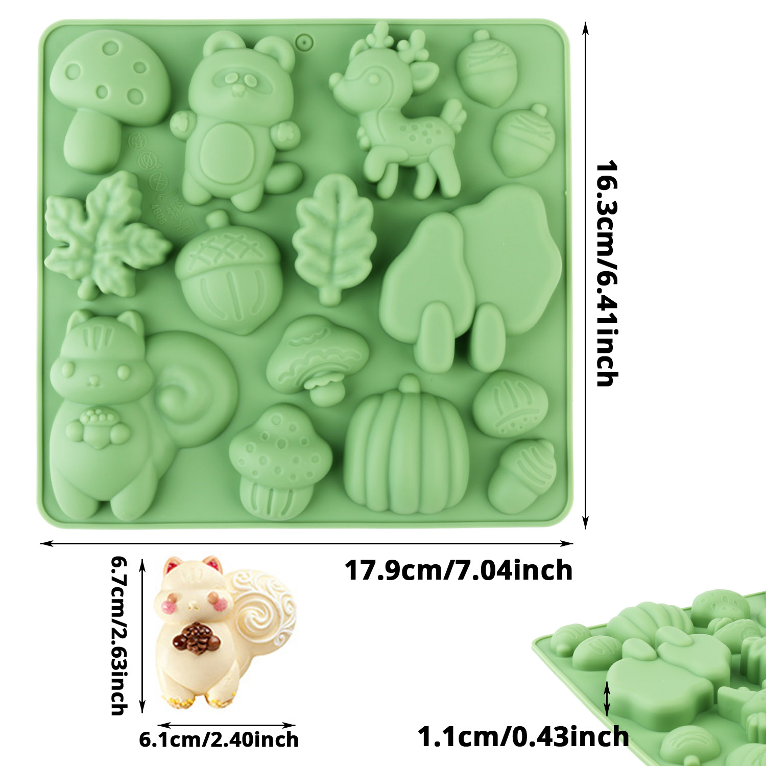 1 Cetakan Kue Silikon Berbentu - Kitchen Baking Molds ulasan dan harga