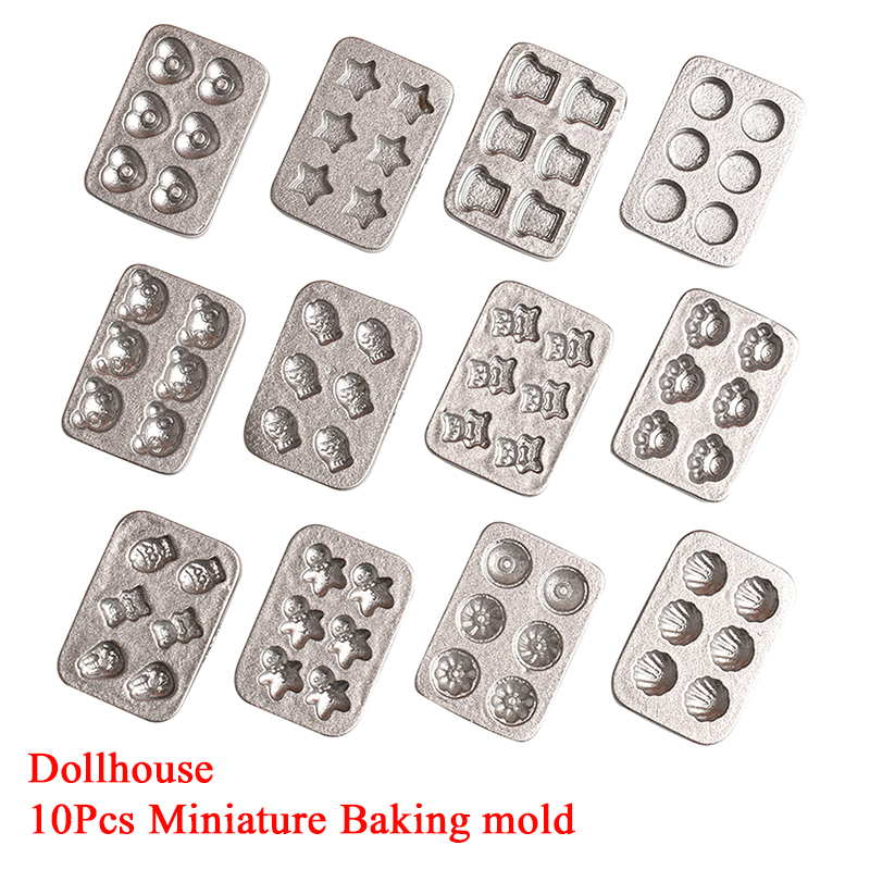 10 pcs Cetakan Kue Miniatur Ru - Kitchen Baking Molds ulasan dan harga