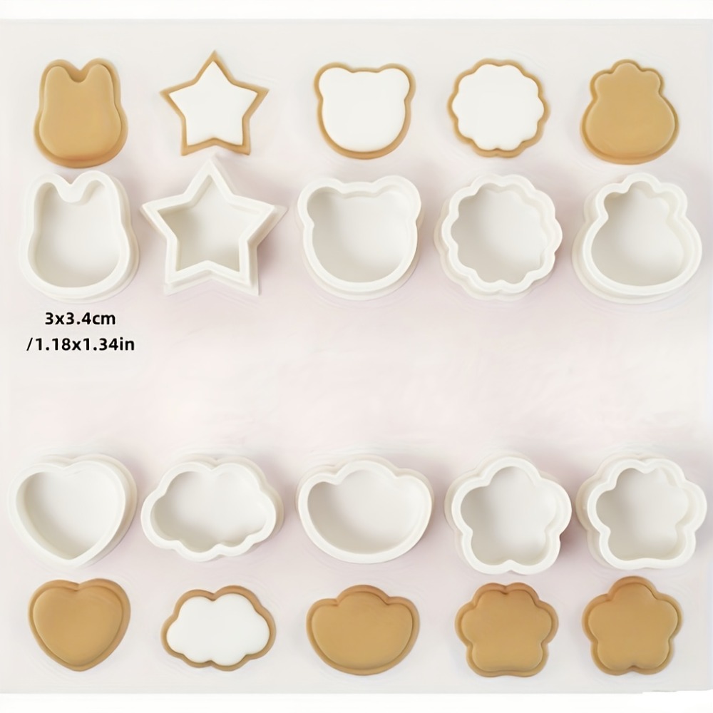 10 Buah Set Pemotong Kue Bisku - Cookie Cutter Set ulasan dan harga