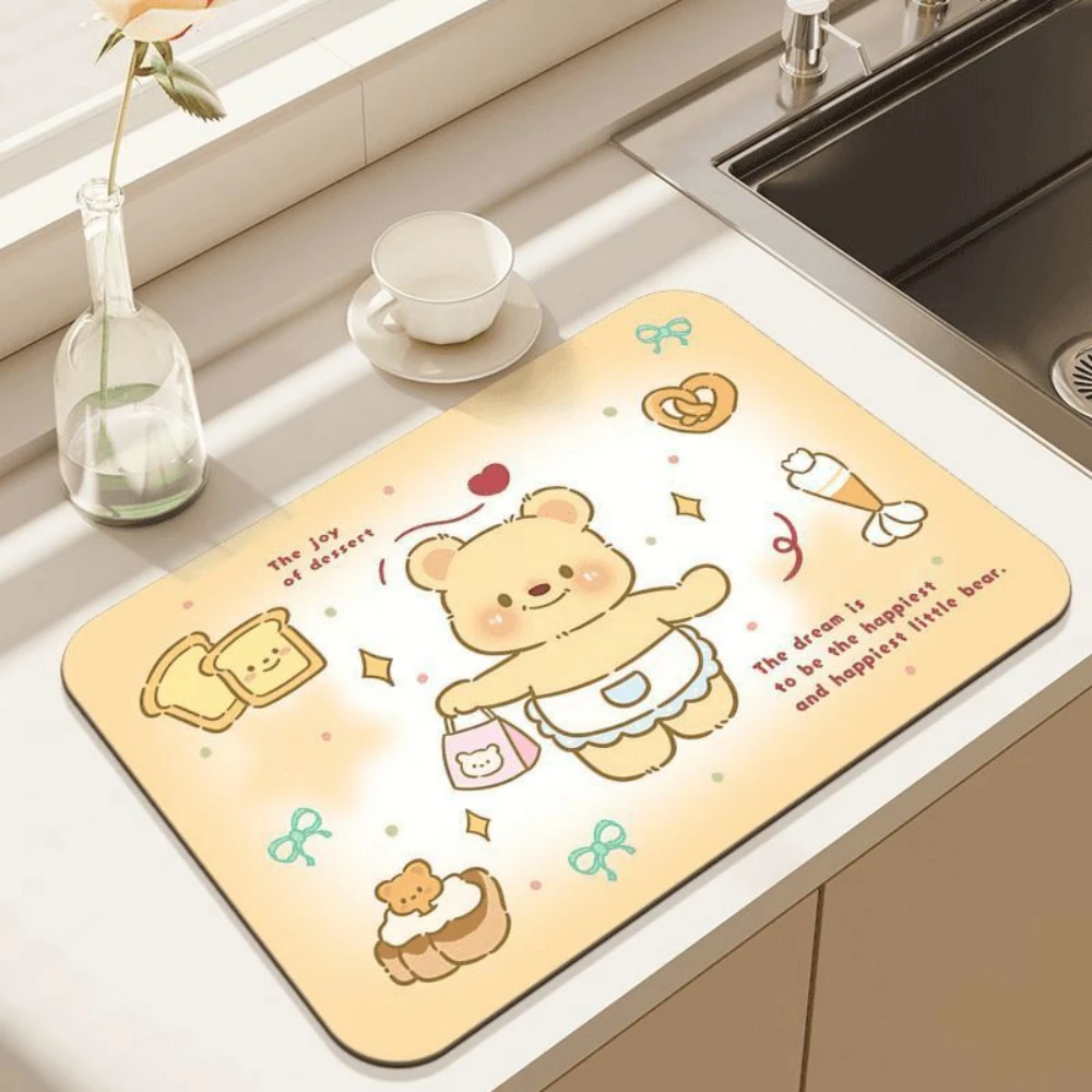 Alas Pengering Piring Beruang  - Kitchen Living Baking Mats ulasan dan harga