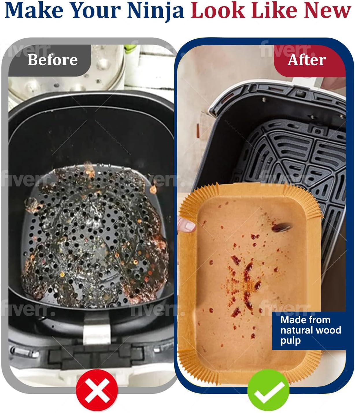 Air Fryer memasak kertas pangg - Ninja Air Fryer Af300 ulasan dan harga
